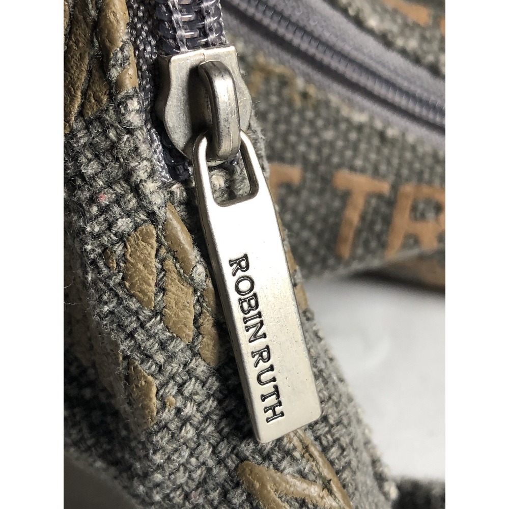 Robin Ruth Boho Canvas Travel Hobo Slouchy Shoulder Bag Monaco Nice Cannes - Picture 4 of 10